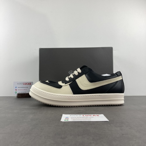 Men Women R*ick O*wens LOW Leather Top Sneaker KK221230-11