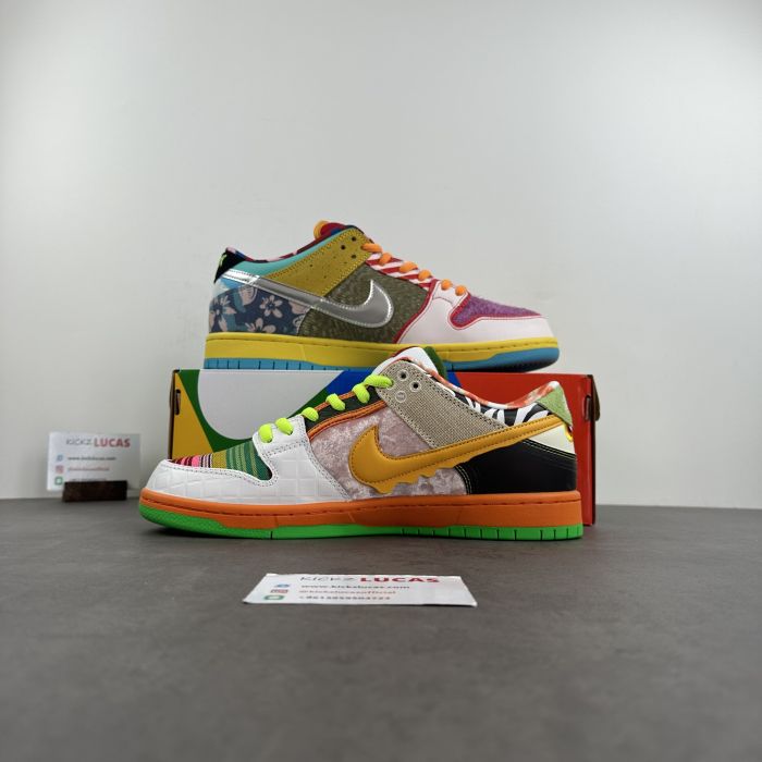 SB Dunk Low Johnnyhkicks Custom What The Dunk DM0807-600