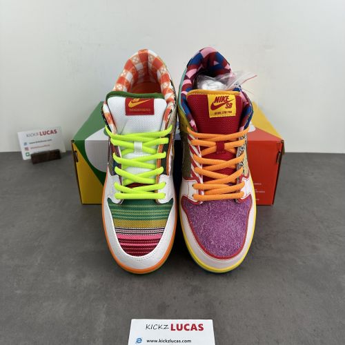 SB Dunk Low Johnnyhkicks Custom What The Dunk DM0807-600