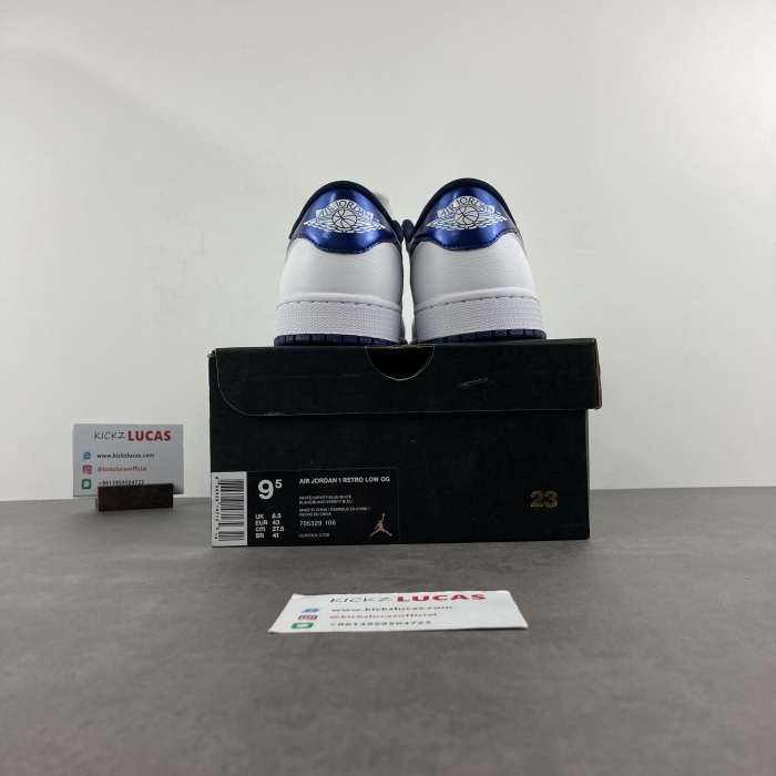 Air Jordan 1 Retro Low Metallic Blue  705329-106
