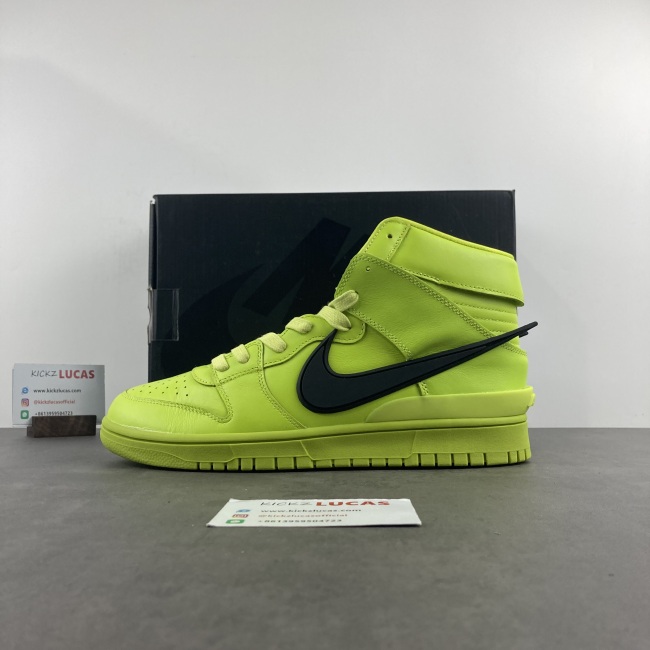 【Free shipping】Dunk High AMBUSH Flash Lime CU7544-300