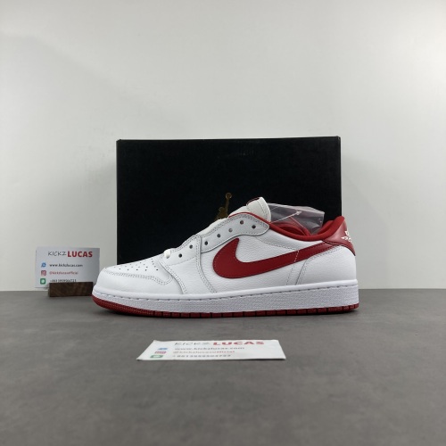 Air Jordan 1 Retro Low White Varsity Red  705329-101