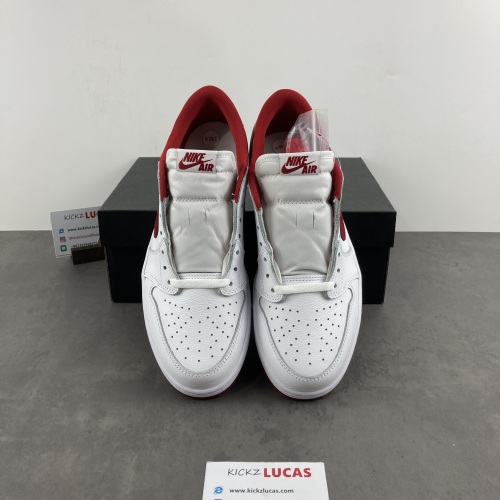 Air Jordan 1 Retro Low White Varsity Red  705329-101