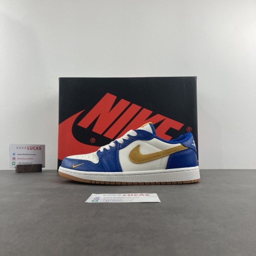 Air Jordan 1 Low Blue Mini Swoosh DZ0792-103