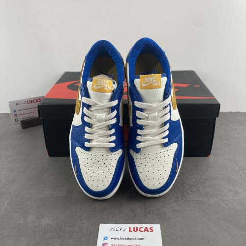 Air Jordan 1 Low Blue Mini Swoosh DZ0792-103