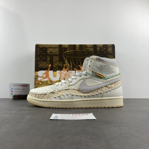 Air Jordan 1 Retro High OG SP Union Bephie's Beauty Supply Woven Sail  FD2565-100