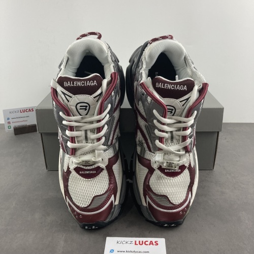 Men Women B*lenciaga Runner Burgundy MK220927-2