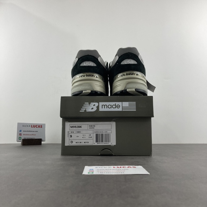 New Balance 992 Black Grey Suede  M992EB