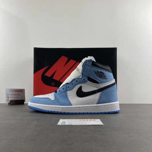 Air Jordan 1 Retro High White University Blue black 555088-134