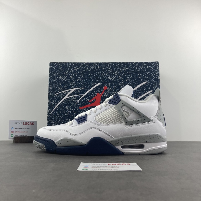 Air Jordan 4 Retro White Midnight Navy DH6927-140