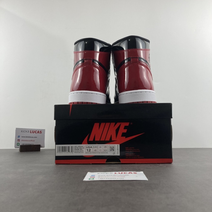 Air Jordan 1 Retro High OG Patent Bred  555088-063