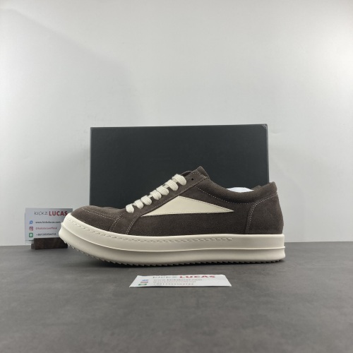 Men Women R*ick O*wens LOW Suede Top Sneaker KK221230-3