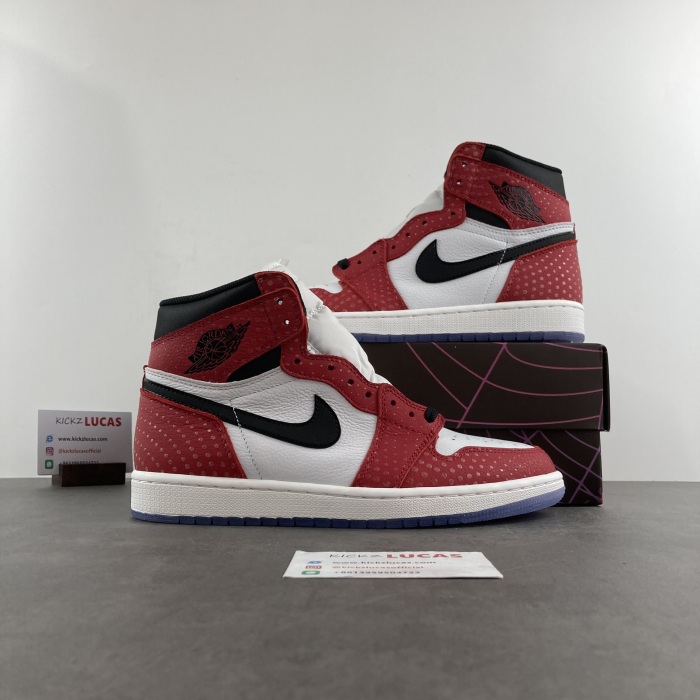 Air Jordan 1 Retro High Spider-Man Origin Story  555088-602