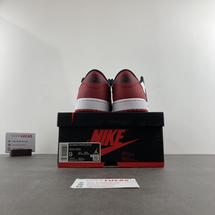 Air Jordan 1 Retro Low OG Black Toe  CZ0790-106