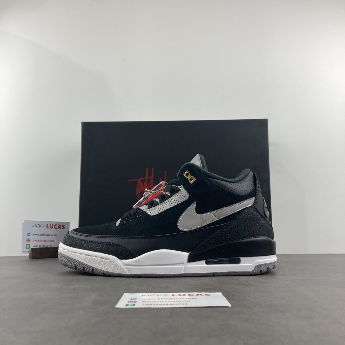 Air Jordan 3 Retro Tinker Black Cement Gold  CK4348-007