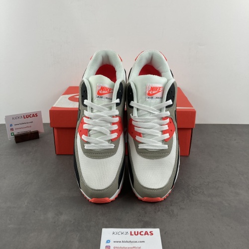 Air Max 90 White Black-Dust-Solar Red  325213-137