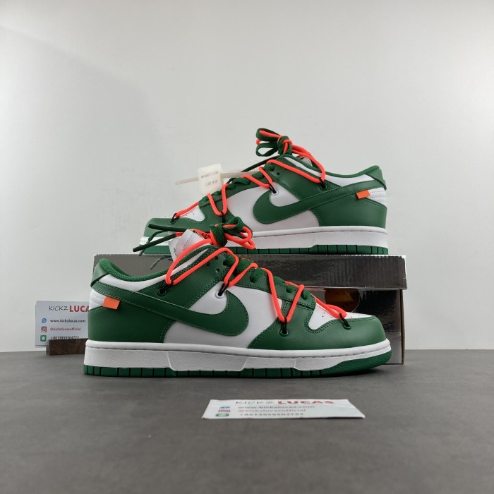 Dunk Low Off-White Pine Green  CT0856-100