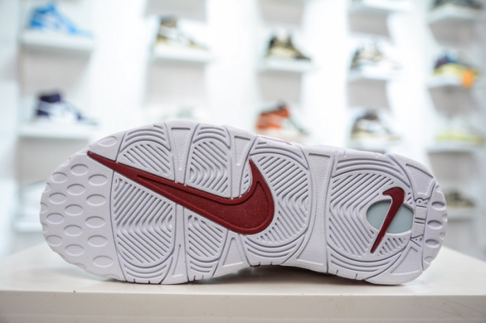 Air More Uptempo White Varsity Red Outline 921948-102