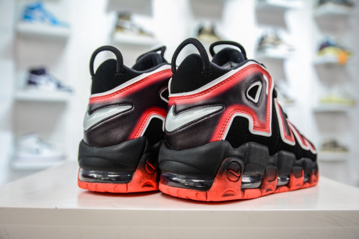Air More Uptempo Black White Laser Crimson CJ6129-001
