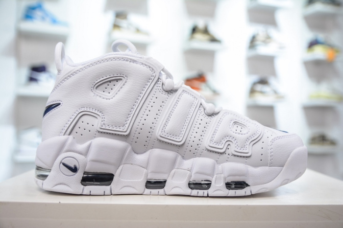 Air More Uptempo 96 White White Midnight Navy  DH8011-100