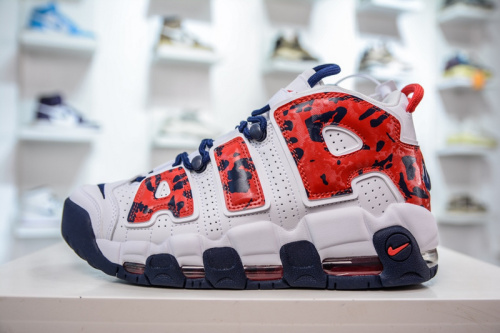 Air More Uptempo Red Navy Camo  CZ7877-100
