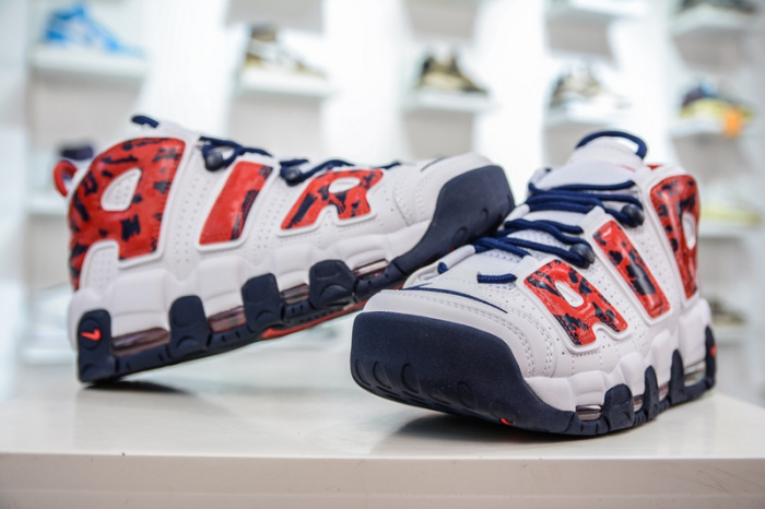 Air More Uptempo Red Navy Camo  CZ7877-100
