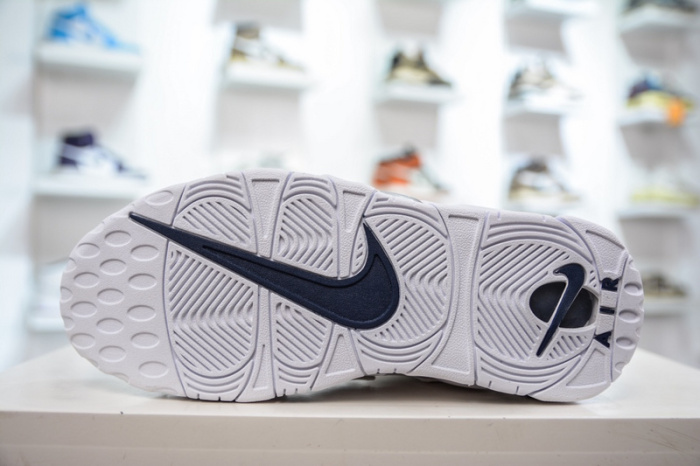 Air More Uptempo 96 White White Midnight Navy  DH8011-100