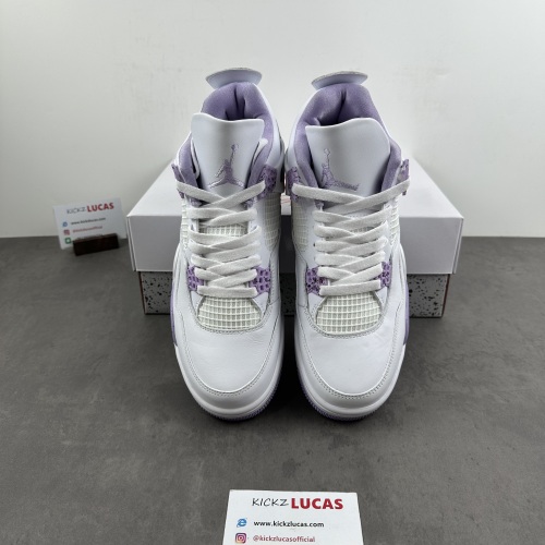 Air Jordan 4 Retro White purple CT8527-115