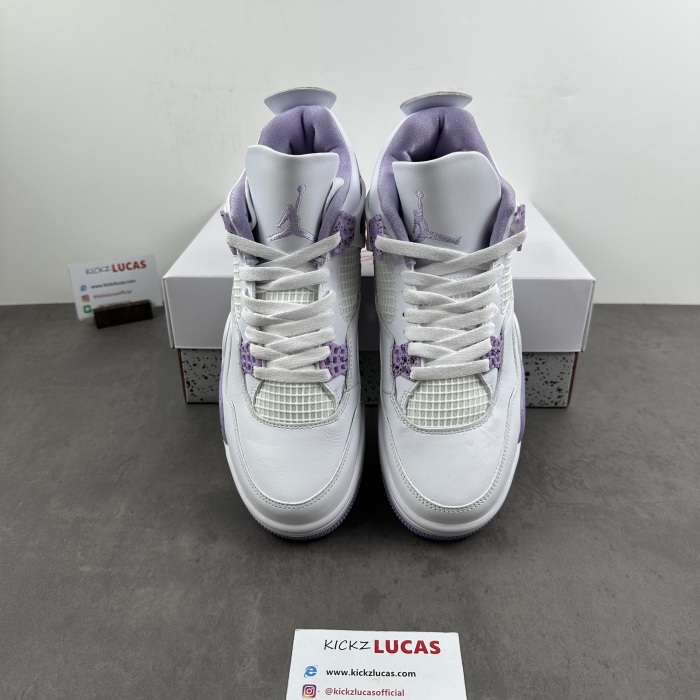 Air Jordan 4 Retro White purple CT8527-115