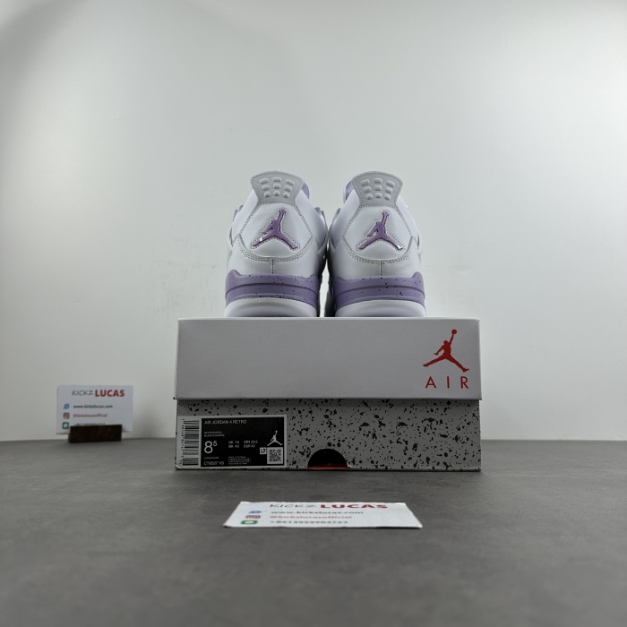 Air Jordan 4 Retro White purple CT8527-115