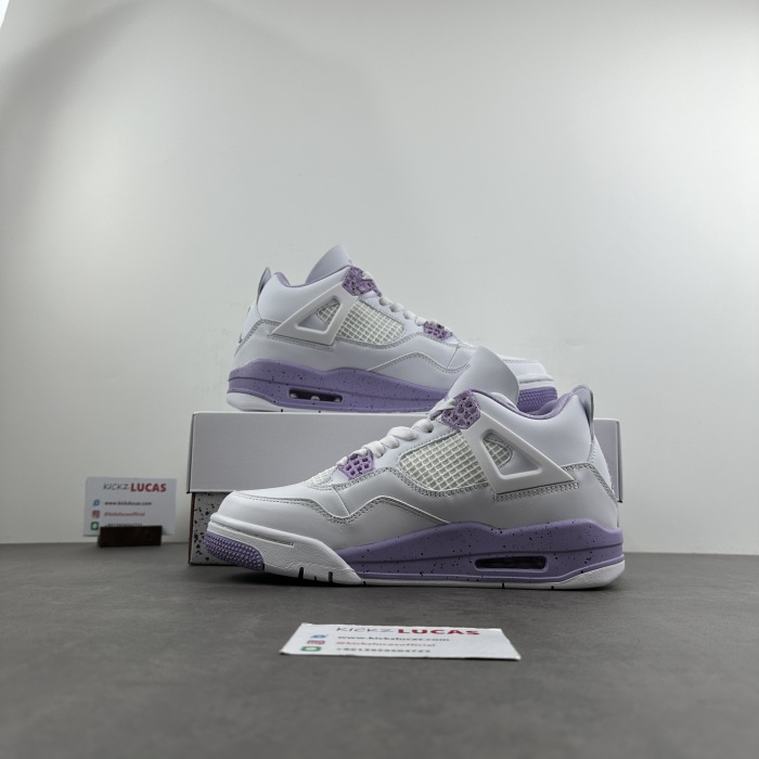 Air Jordan 4 Retro White purple CT8527-115