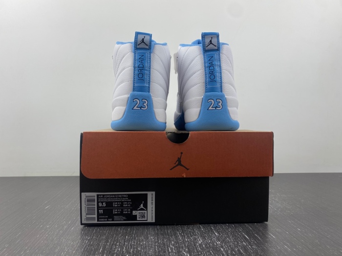 Air Jordan 12 Retro White University Blue 308243-142