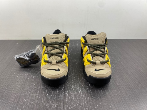 Air More Uptempo Low AMBUSH Vivid Sulfur Limestone FB1299-200