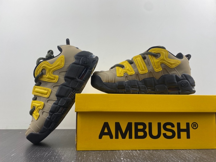 Air More Uptempo Low AMBUSH Vivid Sulfur Limestone FB1299-200
