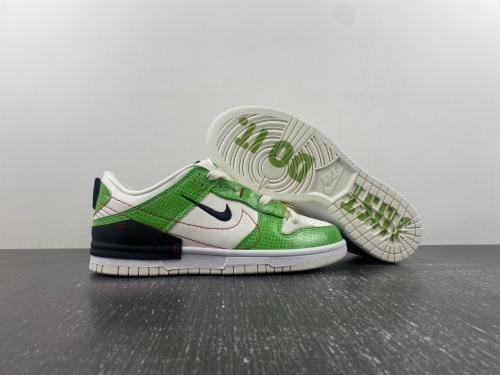 Dunk Low Disrupt 2 Just Do It Snakeskin Green DV1491-101