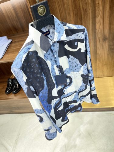 L*ouis V*uitton shirt Top Quality D17 20231113-16