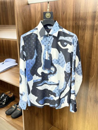 L*ouis V*uitton shirt Top Quality D17 20231113-16