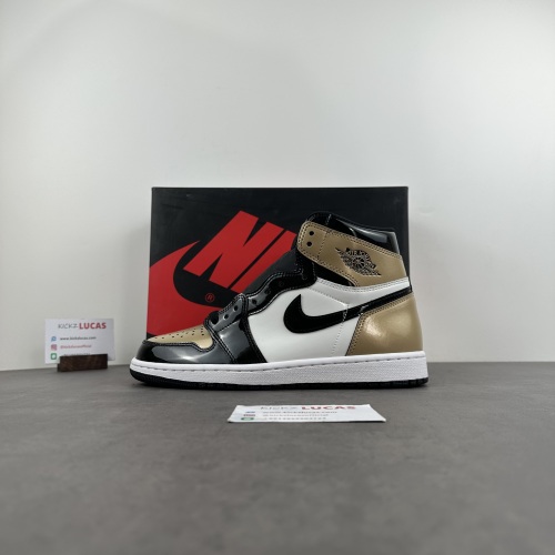 Air Jordan 1 Retro High NRG Patent Gold Toe  861428-007