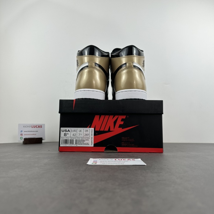 Air Jordan 1 Retro High NRG Patent Gold Toe  861428-007