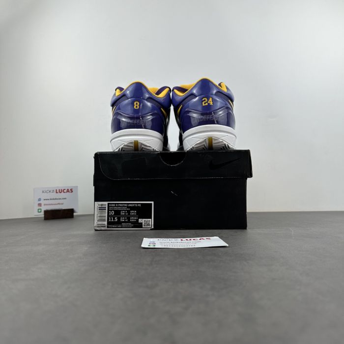 Kobe 4 Protro Undefeated Los Angeles Lakers CQ3869-500