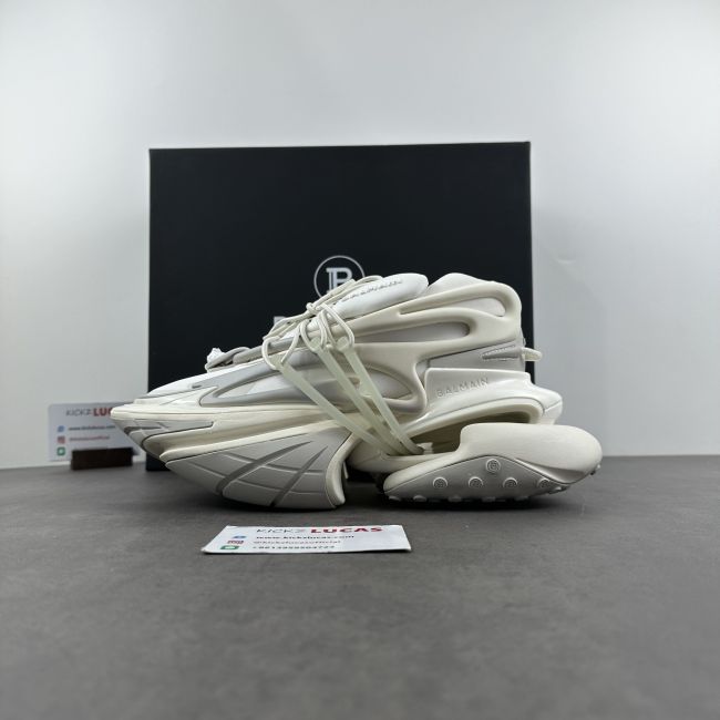 Women Men B*almain Unicorn Low-Top White MK221225-1