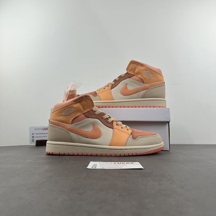 Air Jordan 1 Mid Apricot Orange  DH4270-800