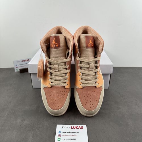 Air Jordan 1 Mid Apricot Orange  DH4270-800
