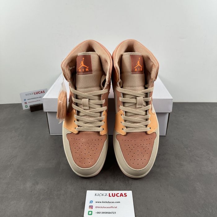 Air Jordan 1 Mid Apricot Orange  DH4270-800
