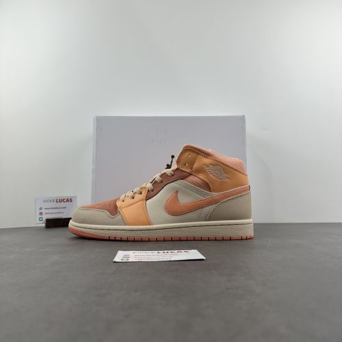 Air Jordan 1 Mid Apricot Orange  DH4270-800