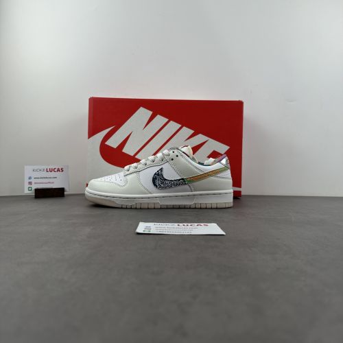 Dunk Low White Multi-Color Paisley FN8913-141