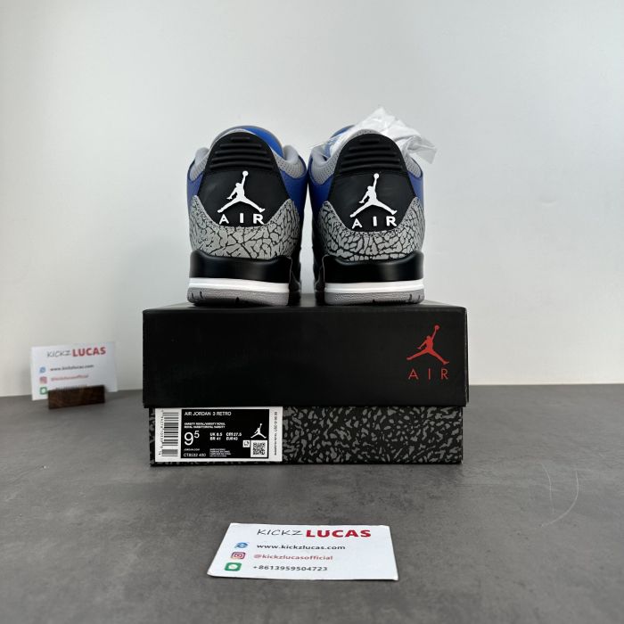 Air Jordan 3 Retro Varsity Royal Cement  CT8532-400