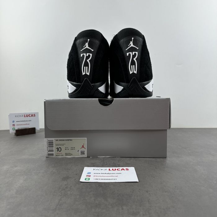 Air Jordan 14 Retro Black White  487471-016