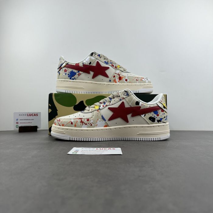A Bathing Ape Bape Sta Paint Beige  001FW12010091