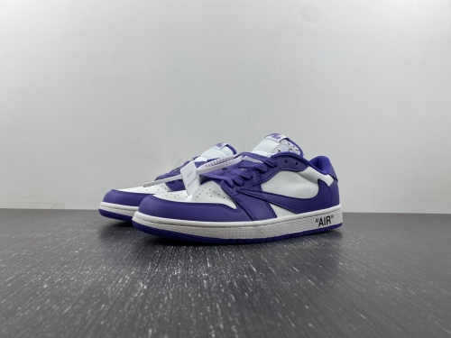 OFF-WHITE x Travis Scott x Air Jordan 1 Purple DM7890-386